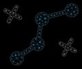 Flare Mesh 2D Route Points with Flash Spots