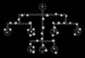Flare Mesh 2D Script Tree with Flare Spots Royalty Free Stock Photo