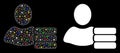 Flare Mesh 2D User Database Icon with Flare Spots