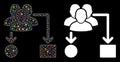 Flare Mesh 2D User Routing Scheme Icon with Flare Spots