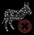 Flare Mesh Network Reject Democrat Donkey with Light Spots