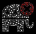 Flare Mesh Network Reject Republican with Flare Spots