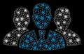 Flare Mesh Network User Group with Flash Spots Royalty Free Stock Photo