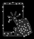Flare Mesh Wire Frame Click Smartphone with Flare Spots