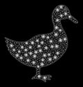 Flare Mesh Wire Frame Duck with Flare Spots