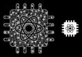 Flare Net Quantum Computing with Color Glare Spots