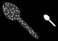 Flare Network Spoon with Bright Lightspots