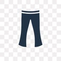 Flare Pants vector icon isolated on transparent background, Flare Pants transparency concept can be used web and mobile