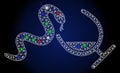 Flare Mesh 2D Snake Toxin with Flare Spots Royalty Free Stock Photo