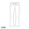 Flared jeans Royalty Free Stock Photo