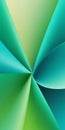 Flared Shapes in Aqua and Green