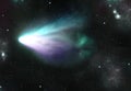 Flaring Comet