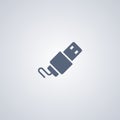 Flash card , usb, vector best flat icon Royalty Free Stock Photo