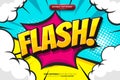 Flash Comic Retro Pop Art Text Effect Royalty Free Stock Photo