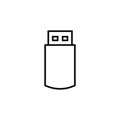 Flash disk line icon vector design Royalty Free Stock Photo