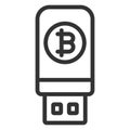 Flash drive with bitcoin