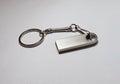 Flash drive keychain on a light background Royalty Free Stock Photo