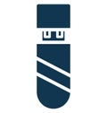 Flash drive, memory stick Isolated Vector Icon That can be easily edited in any size or modified. Royalty Free Stock Photo