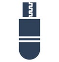 Flash drive, memory stick Isolated Vector Icon That can be easily edited in any size or modified. Royalty Free Stock Photo
