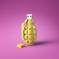 Data protection minimal concept. Safe information storage idea vibrant colors image