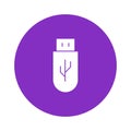 Flash drive Vector icon which can easily modify or edit Royalty Free Stock Photo
