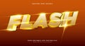 Flash editable text effect template Royalty Free Stock Photo