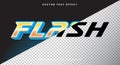 Flash editable text effect Template Royalty Free Stock Photo