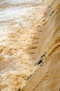 Flash flood background in the rainy season after storm out