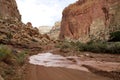 Flash flood in Capitol Reef Royalty Free Stock Photo