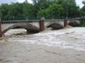 Flash Flood. Natural Disaster. Bridge