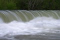 Flash flood. Torrential rains that fill the rivers and roads instantly causing flooding. Rain concept.