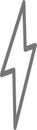 Flash icon. Simple modern Outline lightning icon