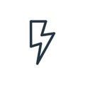flash icon vector from miscellaneous concept. Thin line illustration of flash editable stroke. flash linear sign for use on web