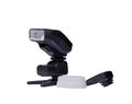 Flash light for camera and soft box cover and trigger on isolate Royalty Free Stock Photo