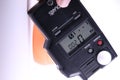 Flash light meter for in or outdoor photography Royalty Free Stock Photo