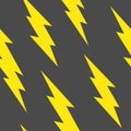 Flash, lightning bolt seamless pattern Royalty Free Stock Photo