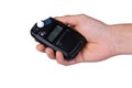 Flash meter in hand Royalty Free Stock Photo