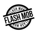 Flash Mob rubber stamp Royalty Free Stock Photo