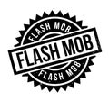 Flash Mob rubber stamp Royalty Free Stock Photo