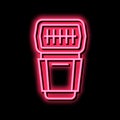 flash photo camera neon glow icon illustration