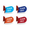 Flash sale banner design vector illustration