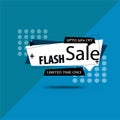 Flash Sale banner template design and new colection sale tags .Vector illustration. Premium Vector