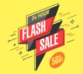Flash Sale banner Royalty Free Stock Photo