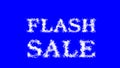 Flash Sale cloud text effect blue isolated background