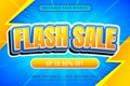 flash sale 3d text effect and editable text effect