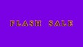 Flash Sale fire text effect violet background