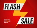 Flash sale. Flashes blitz mega deals buy shop sales offer poster hot price promo trendy sticker lightning bolt arrow Royalty Free Stock Photo