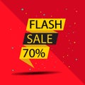 Flash Sale Promotion banner template design and new colection sale tags .Vector illustration. Premium Vector