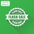 Flash sale rubber stamp icon. Business concept sale discount sta Royalty Free Stock Photo