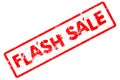 Flash Sale - Rubber Stamp on White Background Royalty Free Stock Photo